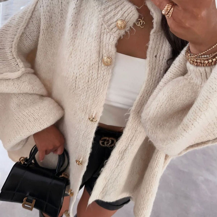 Drune | Stilvolle Oversized Wollcardigan für Damen