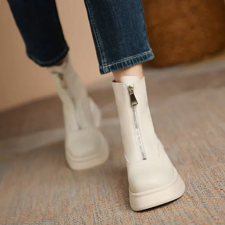 Drune | Echtes Leder Modefell Winterstiefel
