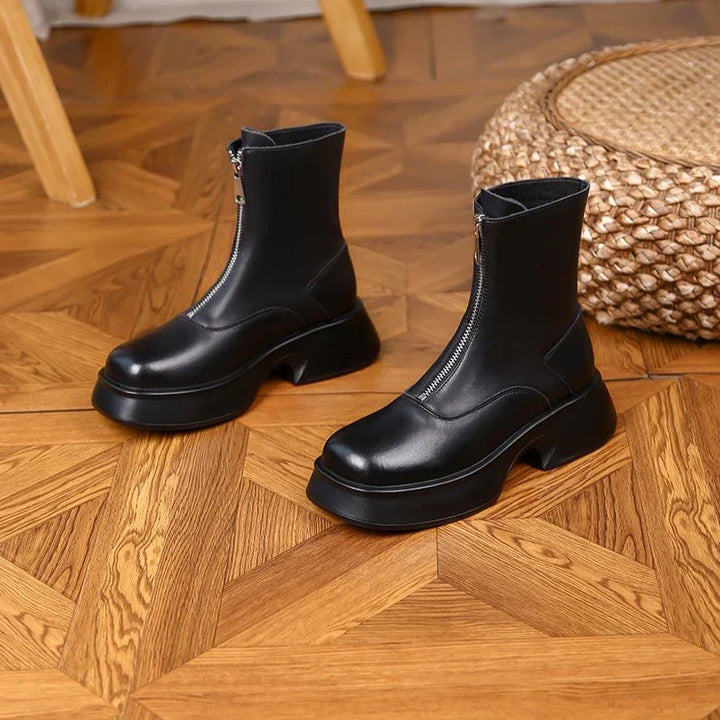 Drune | Echtes Leder Modefell Winterstiefel