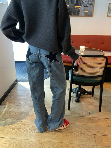 Drune | Loose Fit Jeans Mit Sternen