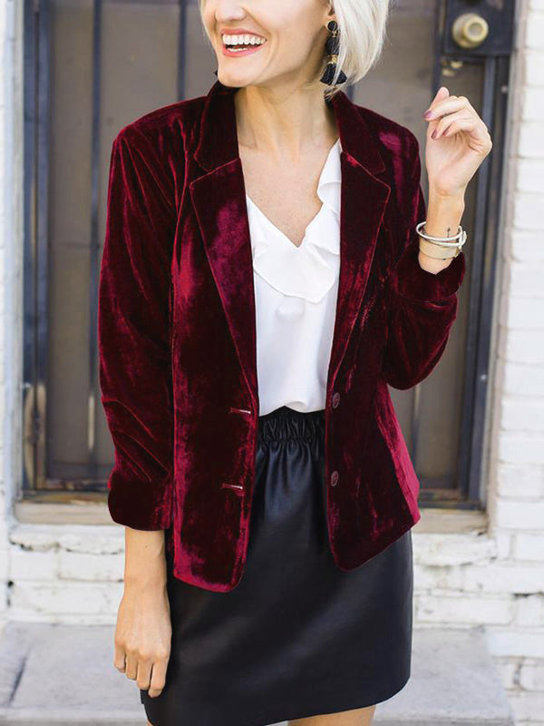 Drune | Velours Blazer für Damen
