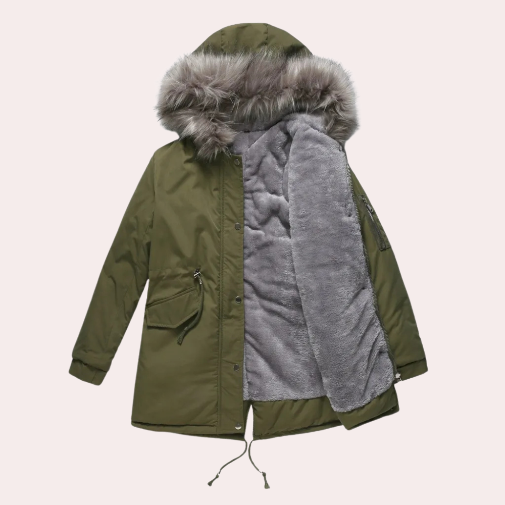 Drune | Langer Mantel für Frauen mit Elegantem Stil