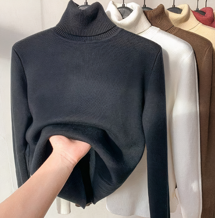 Drune - Rollkragenpullover mit Samtfutter