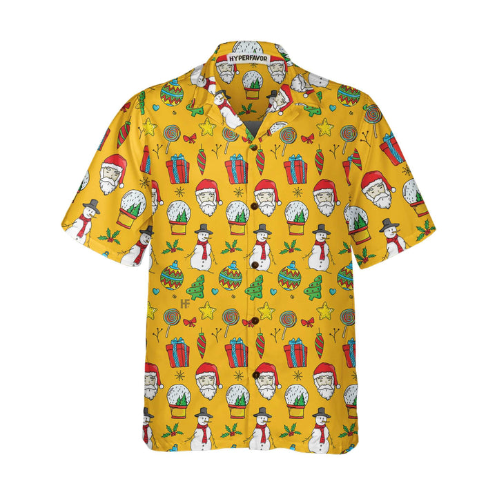 Drune | Ich liebe Weihnachtsshirt für Männer mit Weihnachtsmuster, süßes Weihnachts-Hawaii-Hemd