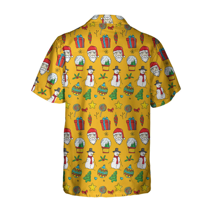Drune | Ich liebe Weihnachtsshirt für Männer mit Weihnachtsmuster, süßes Weihnachts-Hawaii-Hemd