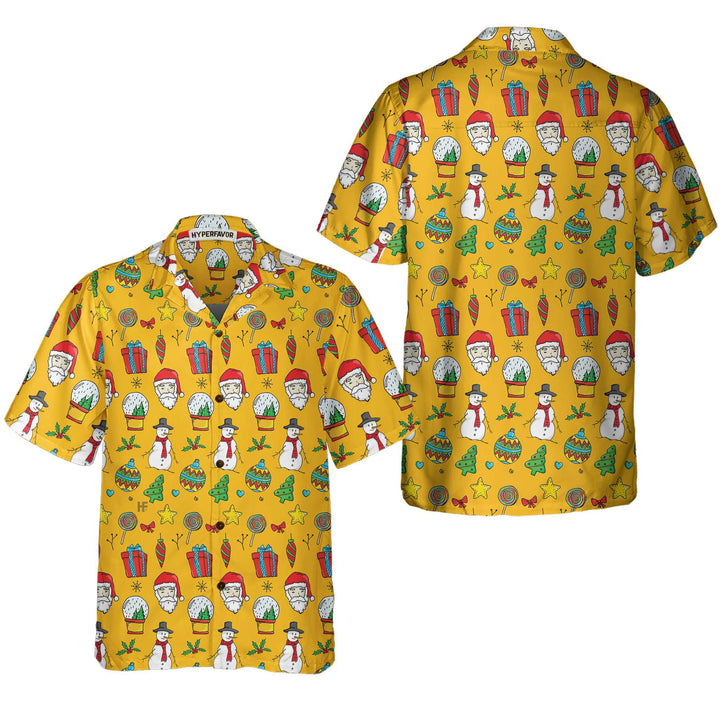Drune | Ich liebe Weihnachtsshirt für Männer mit Weihnachtsmuster, süßes Weihnachts-Hawaii-Hemd