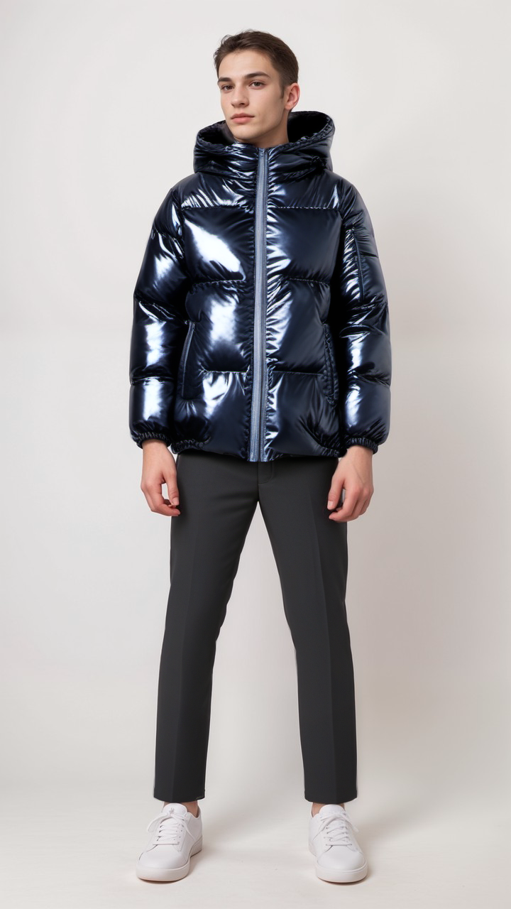 Drune | Gepolsterte Winterjacke mit Kapuze Polyester Warm und Wasserabweisend