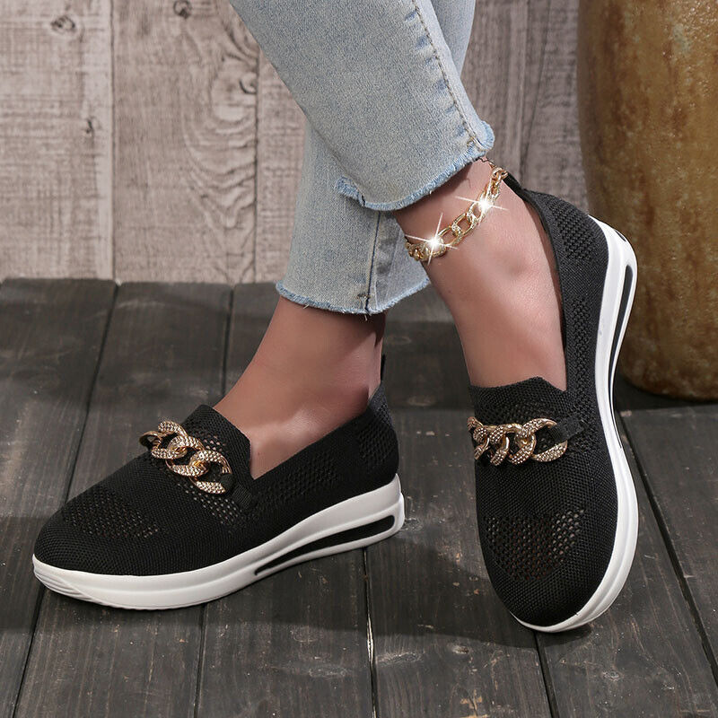 Drune | Elegante Slip-On-Loafer mit Kettendetail für Frauen