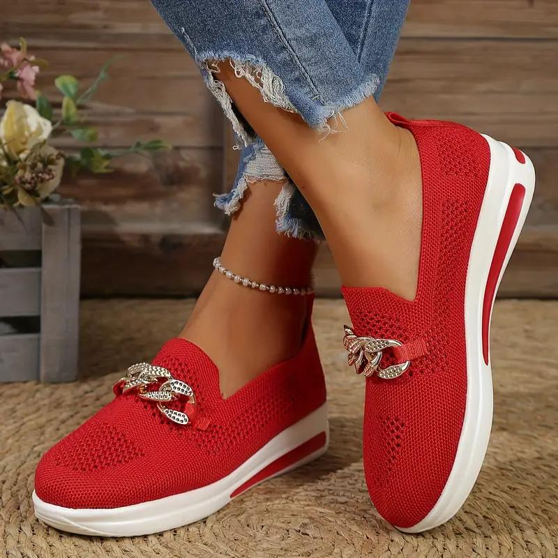 Drune | Elegante Slip-On-Loafer mit Kettendetail für Frauen