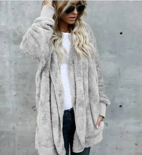 Drune | Warme Teddy Fleecejacke
