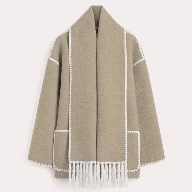 Drune | Bequeme Cape-Jacke aus Wolle