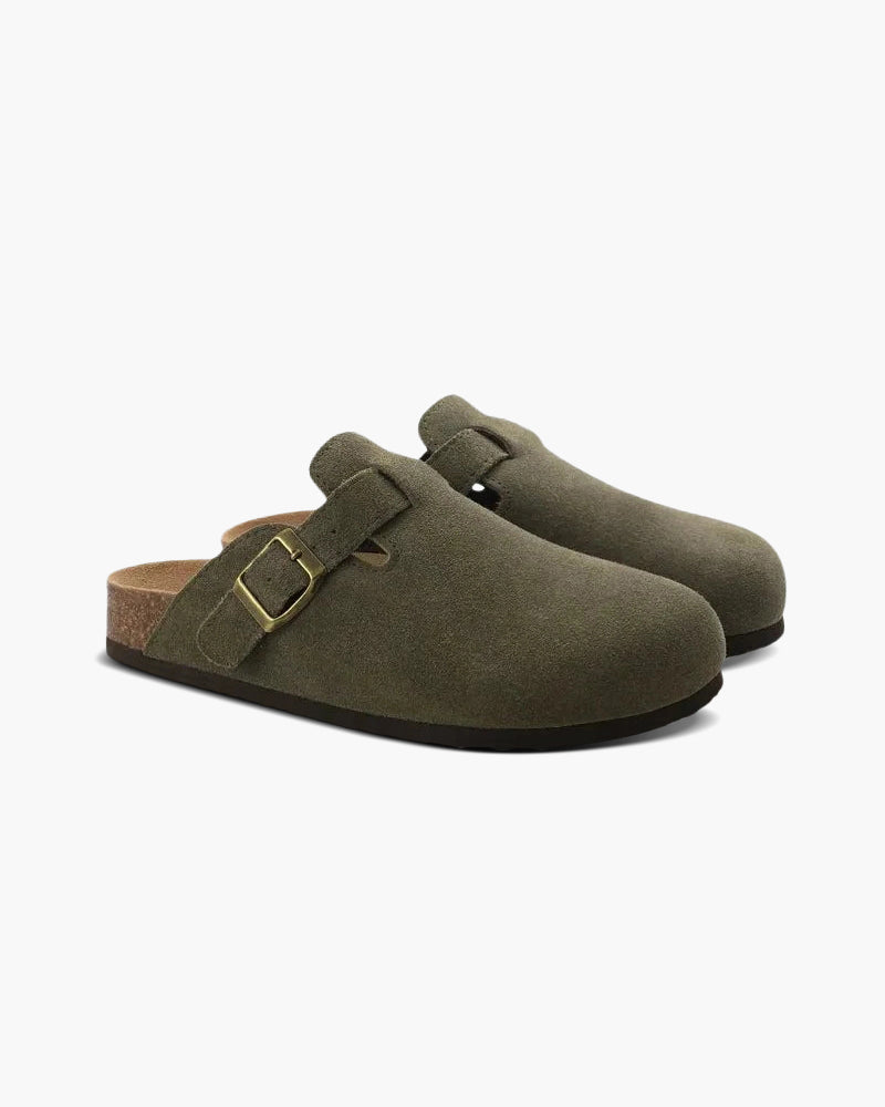 Drune | Bequemer Herren Clog Aus Wildleder Mit Ergonomischem Fußbett