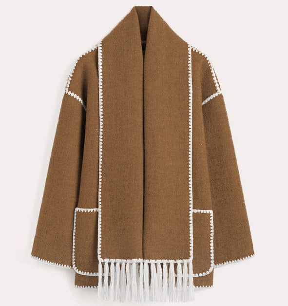 Drune | Bequeme Cape-Jacke aus Wolle