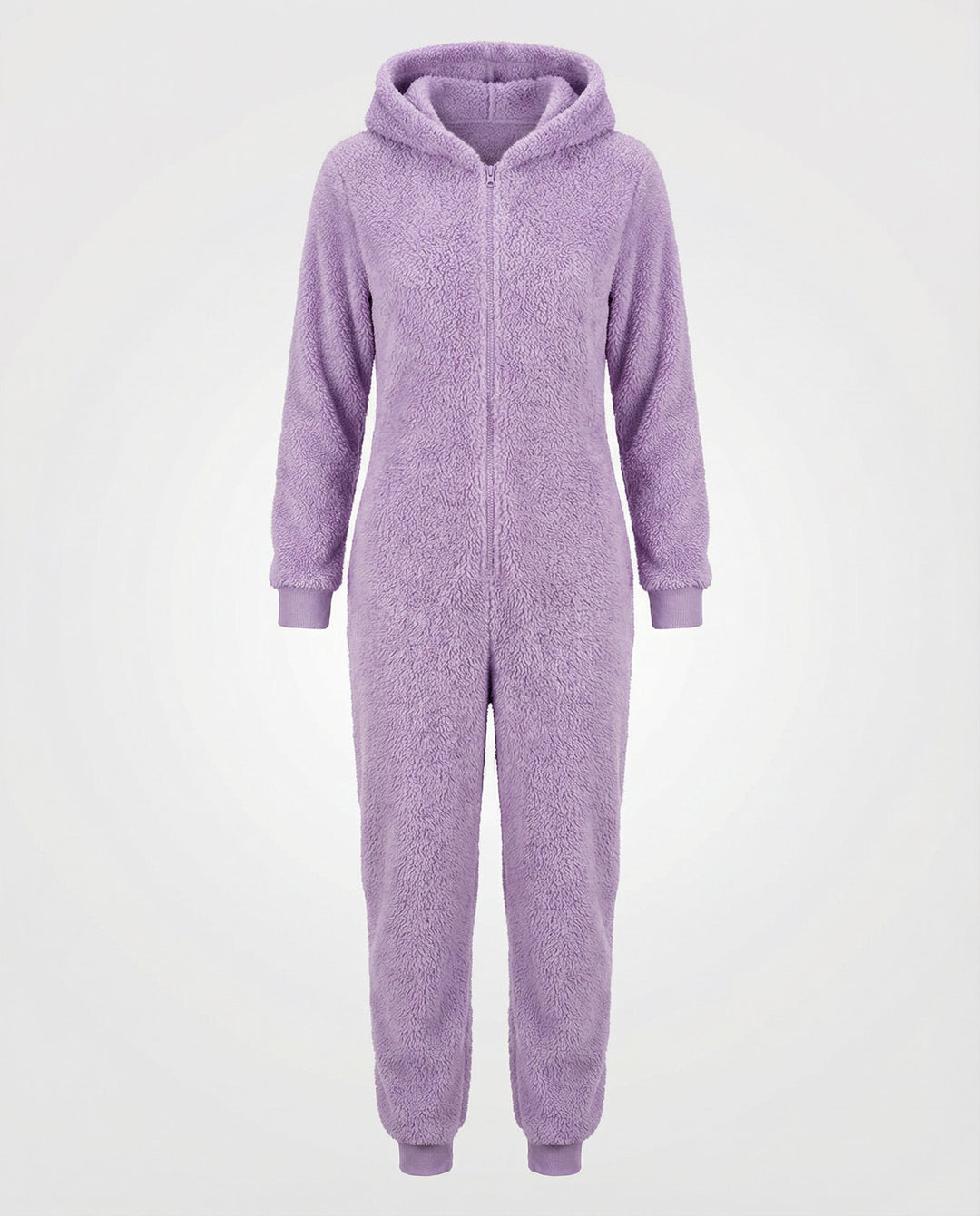 Damen Teddy Fleece Overall Kapuze | Drune