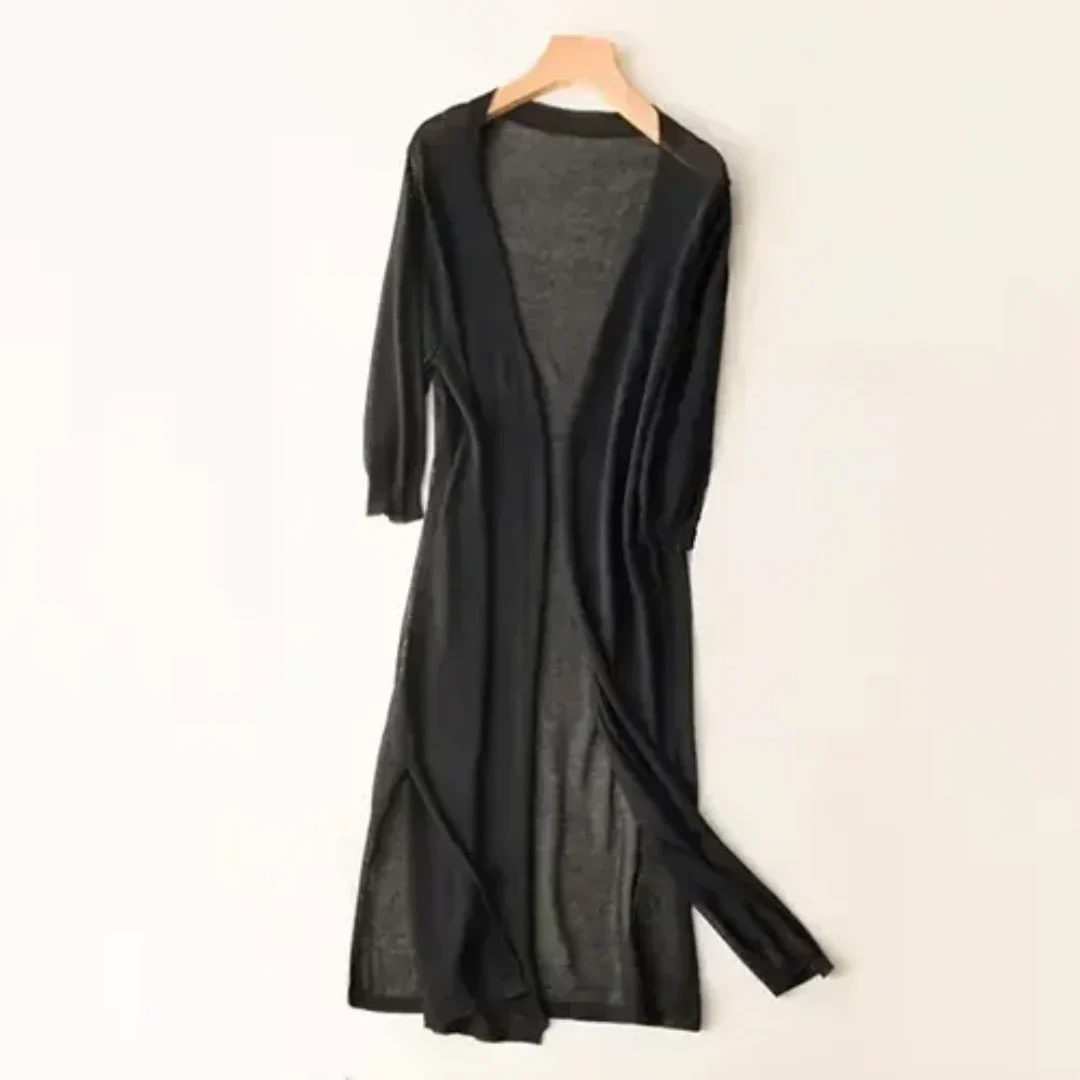 Drune | Lange und elegante Strickjacke für Damen