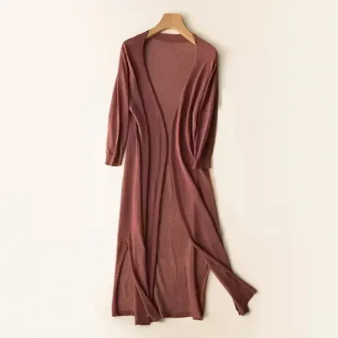 Drune | Lange und elegante Strickjacke für Damen