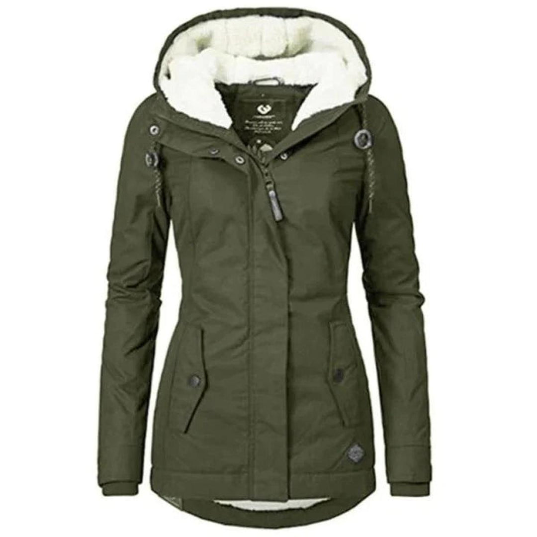Drune | Isolierte Kapuzen Winterjacke Für Frauen, Wasserdicht und Atmungsaktiv