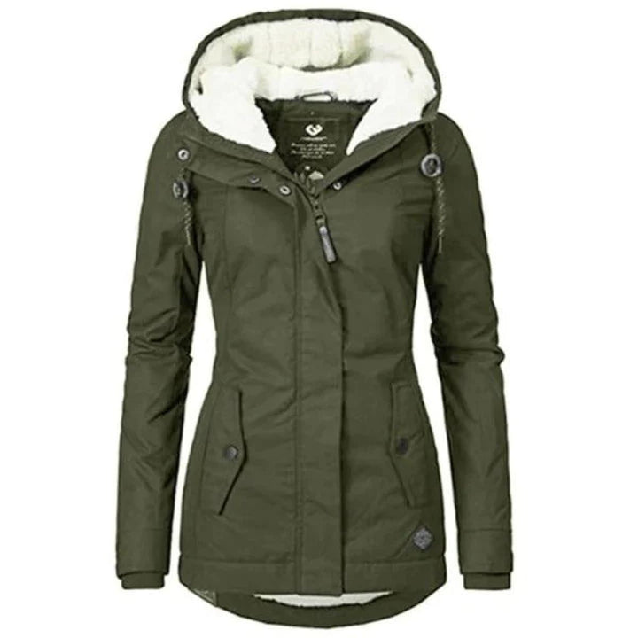 Drune | Isolierte Kapuzen Winterjacke Für Frauen, Wasserdicht und Atmungsaktiv