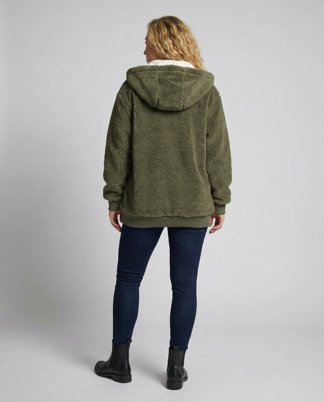 Übergroße Teddyjacke Damen | Drune