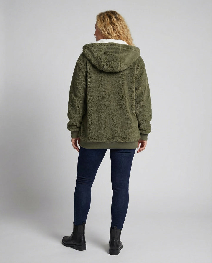 Übergroße Teddyjacke Damen | Drune