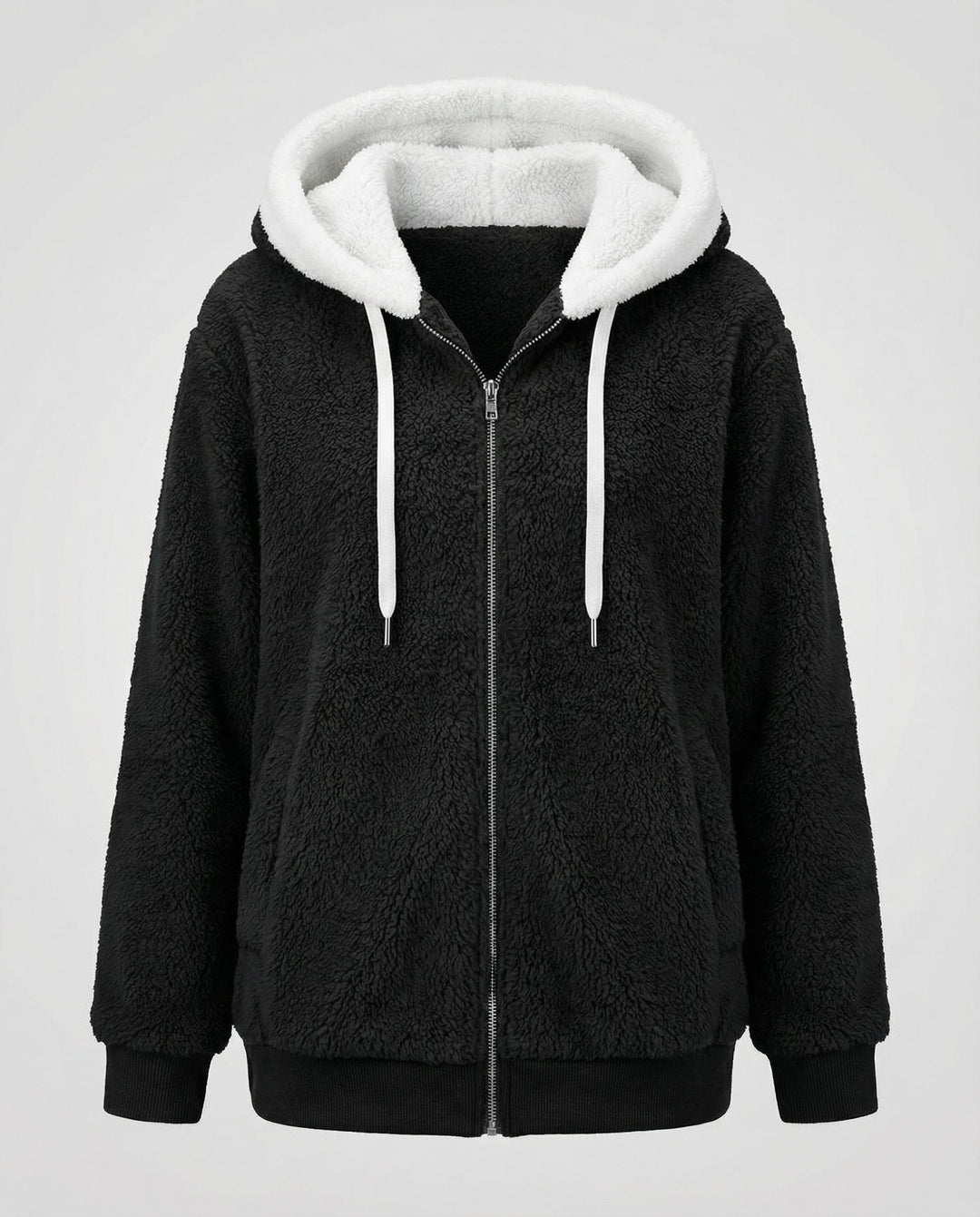 Übergroße Teddyjacke Damen | Drune
