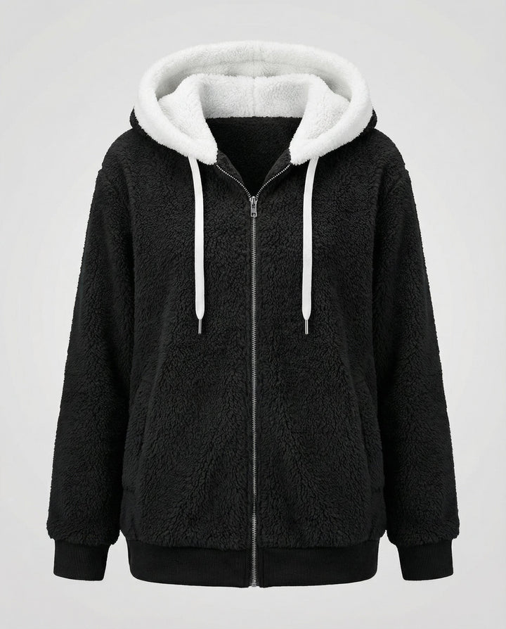 Übergroße Teddyjacke Damen | Drune
