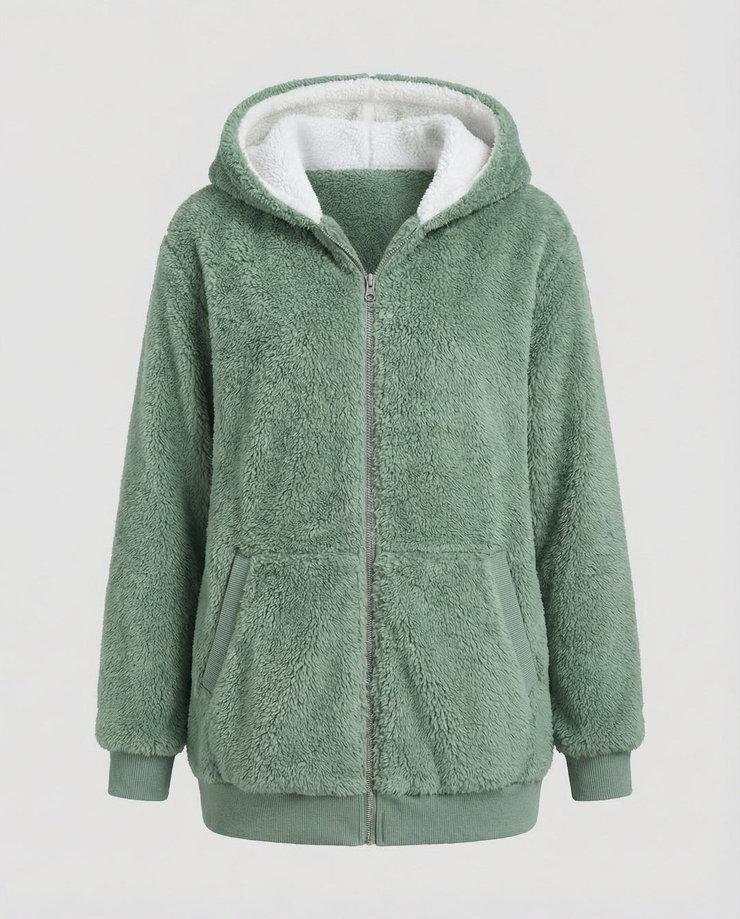 Übergroße Teddyjacke Damen | Drune