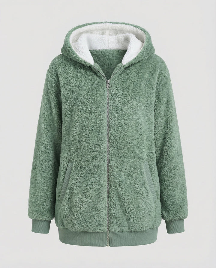 Übergroße Teddyjacke Damen | Drune