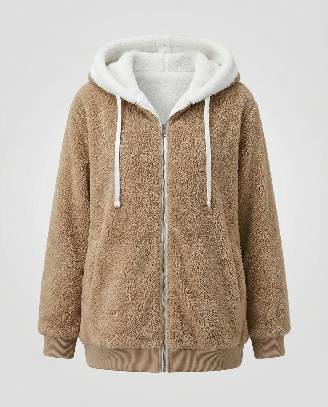 Übergroße Teddyjacke Damen | Drune