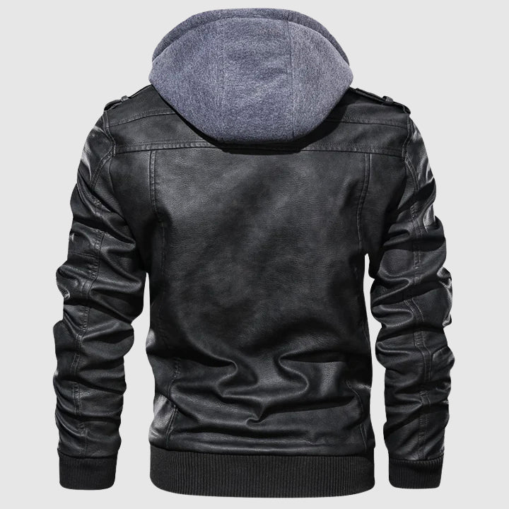 Drune | Windschutzscheiben Biker Lederjacke