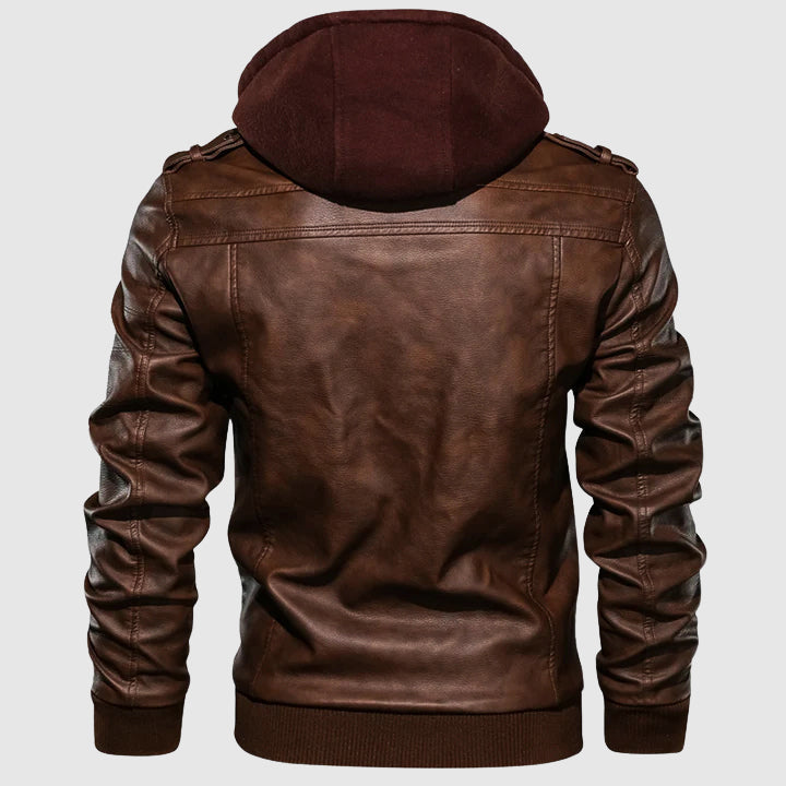 Drune | Windschutzscheiben Biker Lederjacke