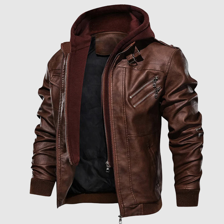 Drune | Windschutzscheiben Biker Lederjacke