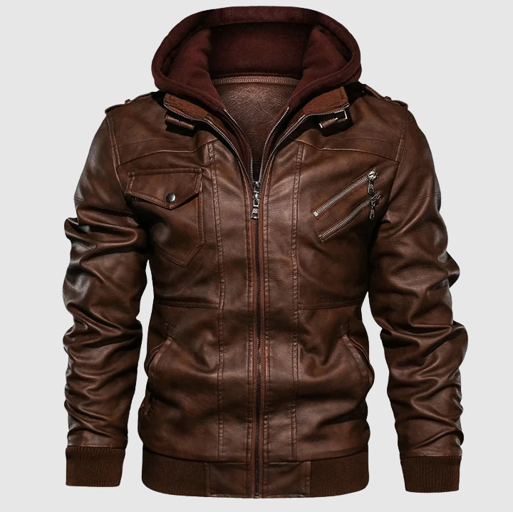 Drune | Windschutzscheiben Biker Lederjacke