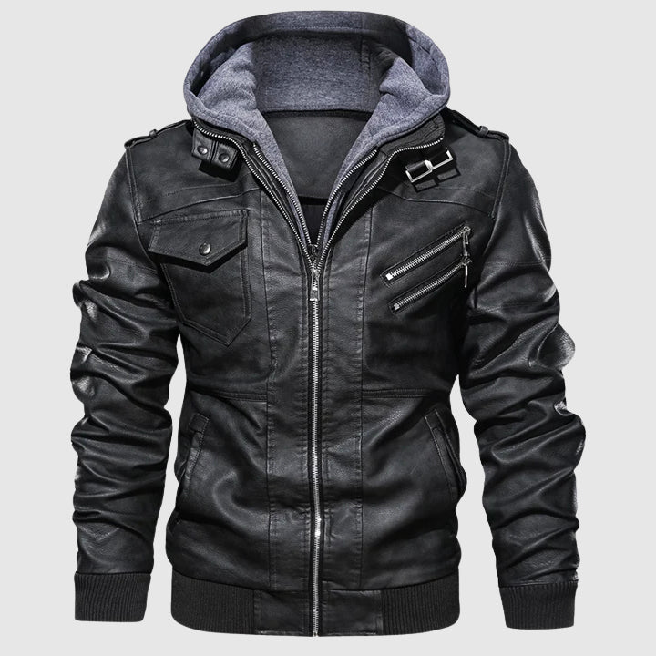 Drune | Windschutzscheiben Biker Lederjacke