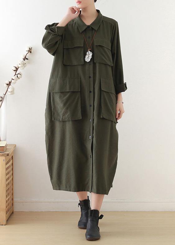 Drune | Revers-Taschen Plus-Size-Kleidung für Frauen schwarze Knie Frauenmäntel