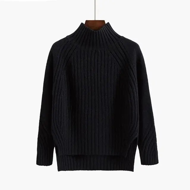 Drune | Pullover - Premium Rippstrick Rollkragenpullover