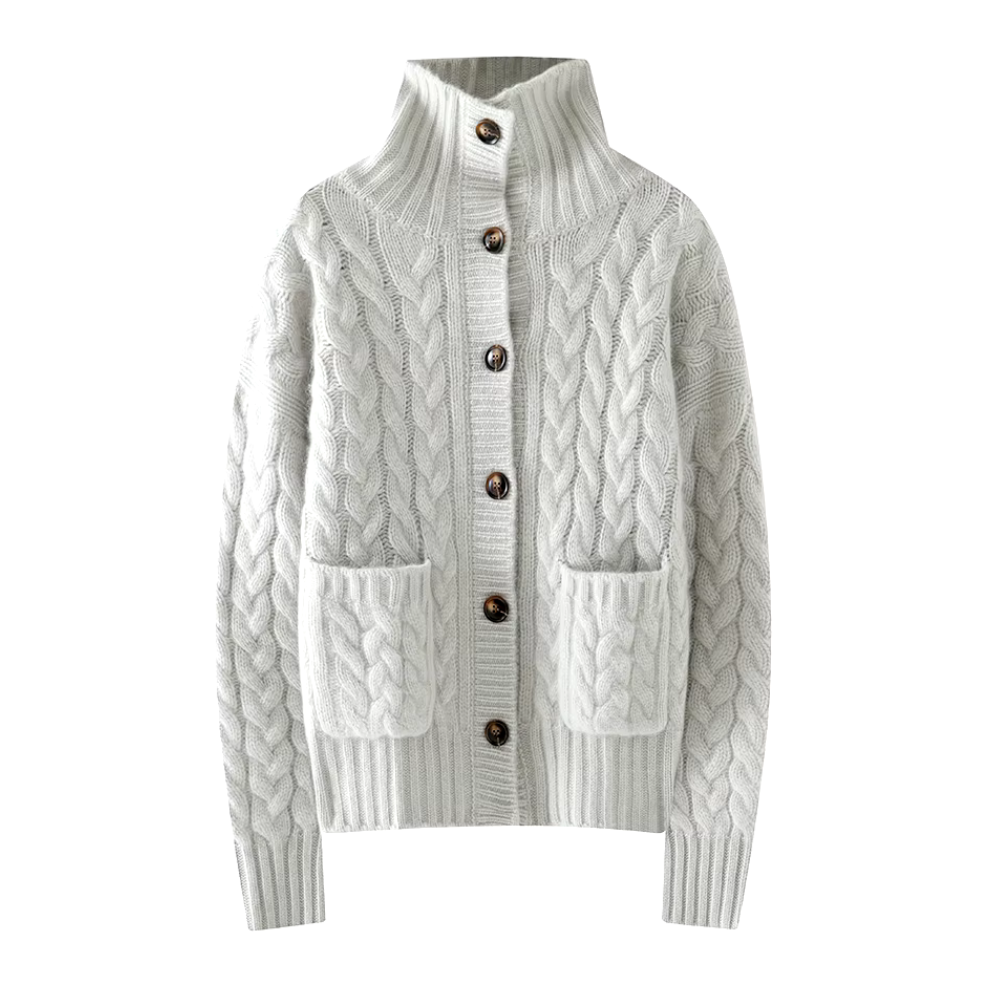 Drune | Rollkragen-Strickjacke für Damen
