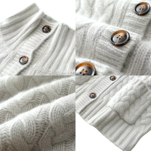 Drune | Rollkragen-Strickjacke für Damen