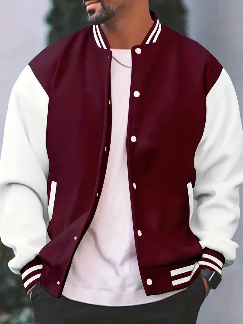Drune | Stylische und klassische Bomberjacke mit Druckknöpfen für Herren