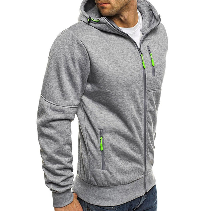 Drune | Herren Kapuzenpullover mit Kapuze und Reißverschluss