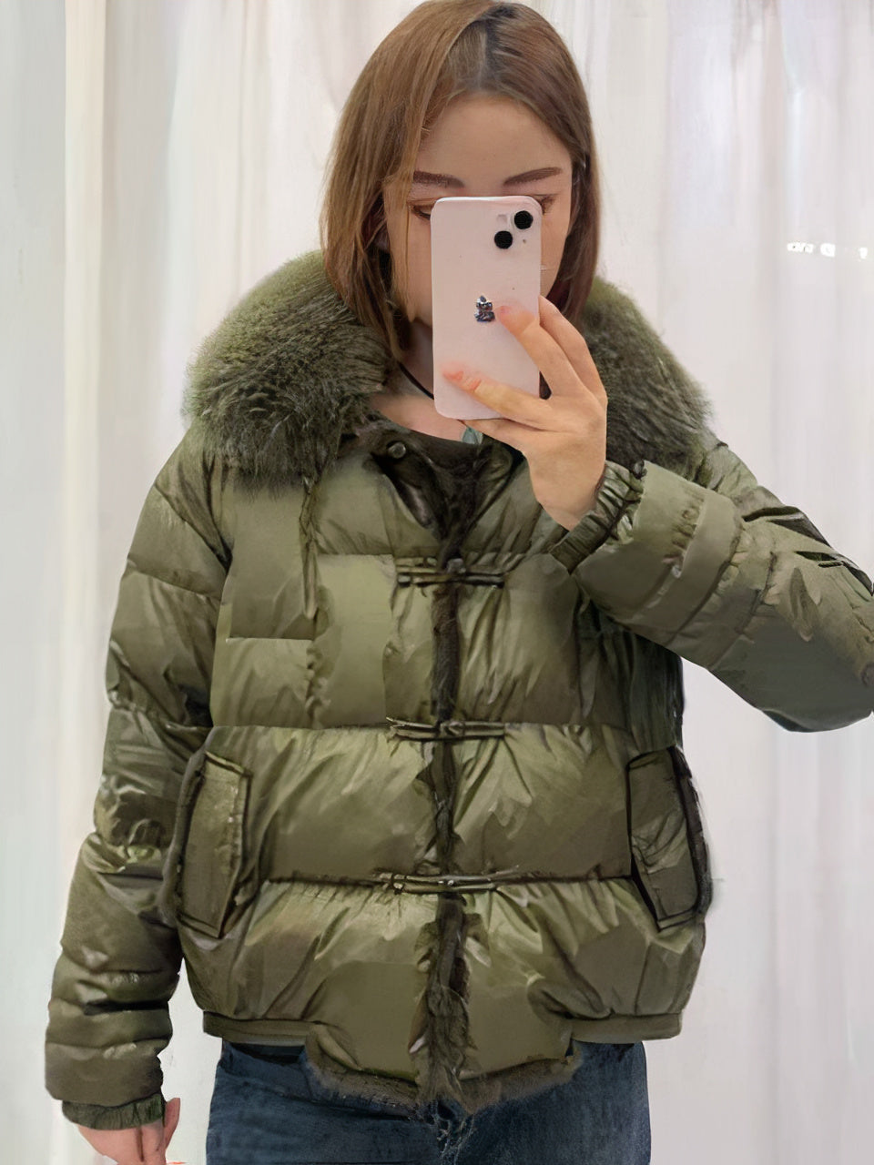 Drune | Warmer, vintage Damen-Puffer-Mantel
