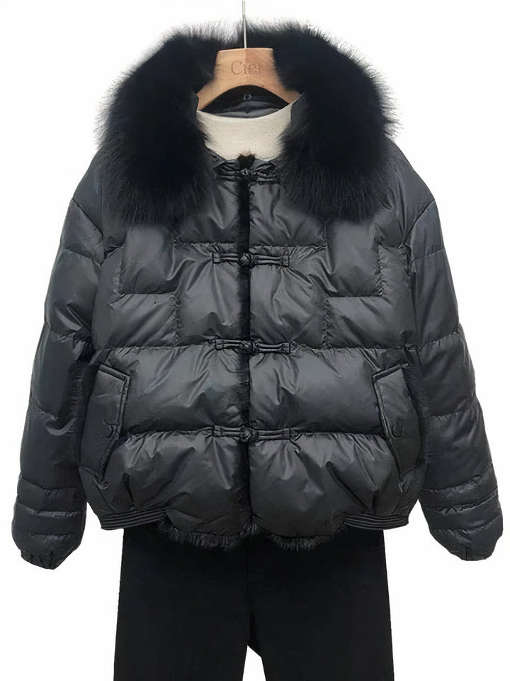 Drune | Warmer, vintage Damen-Puffer-Mantel
