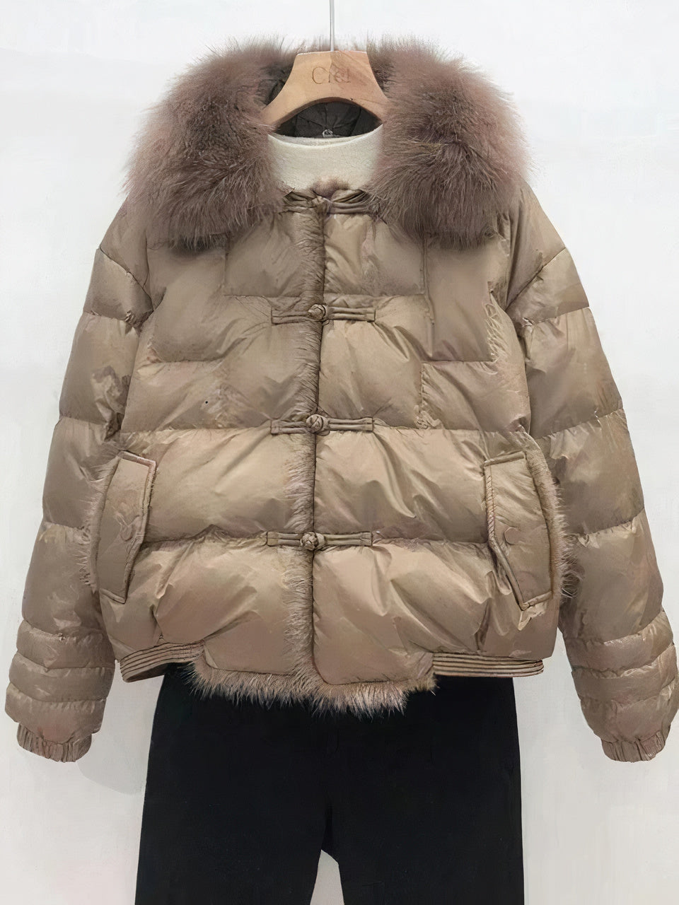 Drune | Warmer, vintage Damen-Puffer-Mantel