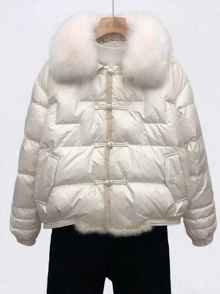 Drune | Warmer, vintage Damen-Puffer-Mantel