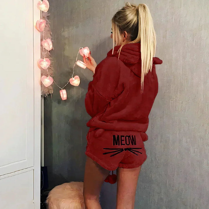 Drune | damen pyjama oberteil und shorts set
