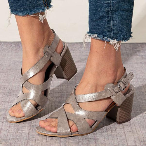 Drune | Elegante Sandalen Mit Niedrigem Blockabsatz