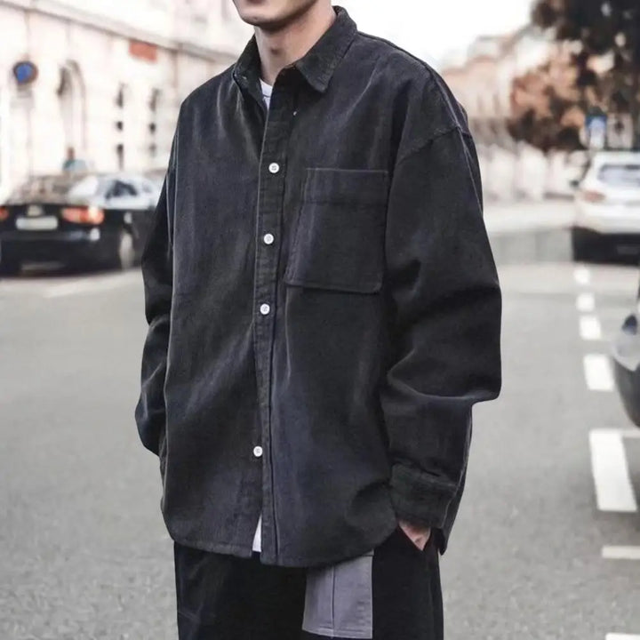 Drune | Corduroy Langarmhemd