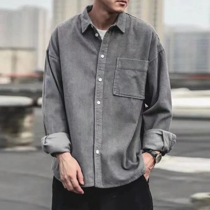 Drune | Corduroy Langarmhemd