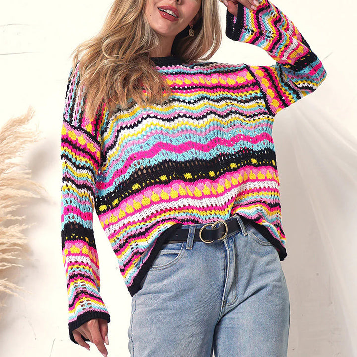 Drune | Farbiger Strickpullover