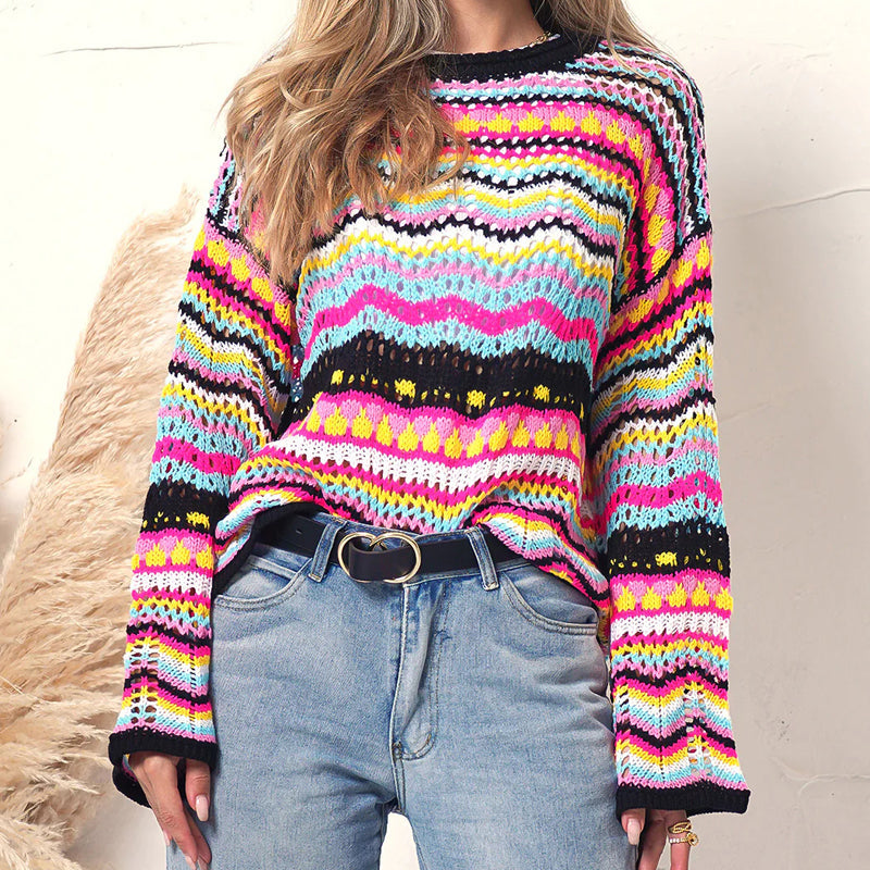 Drune | Farbiger Strickpullover